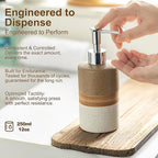 Ceramic Soap Dispenser Set for Hand Soap, Dish Soap, Conditioner, Includes - Image 3