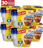 Glad GladWare Medium Rectangle Food Storage Containers by GladTrashFoodStorage