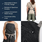 hedley & bennett Crossback Apron - Image 4