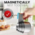 Spring Chef Magnetic Stainless Steel Measuring Cups, Kitchen Tools - Image 4