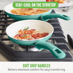 GreenLife Non Stick Fry Pan Set, Non-Toxic PFAS-Free Ceramic Skillets, - Image 6