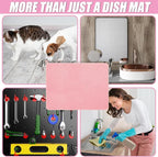 Hushee 2 Pack Extra Large Dish Drying Mat Microfiber Absorbent Dish Drying Pad - Image 6