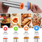 Rolling Pin with Adjustable Thickness Rings - Image 4