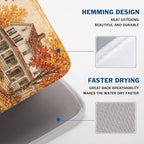 Fall Pumpkin Dish Drying Mat for Kitchen Counter Thanksgiving Autumn Harvest - Image 4