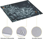 Japanese Fish Dish Drying Mat 16x18 Inch, Microfiber Absorbent Fast Dry Mat - Image 3