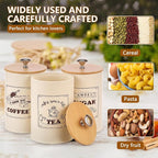 3 Pack Coffee Tea Sugar Container Set - Image 6