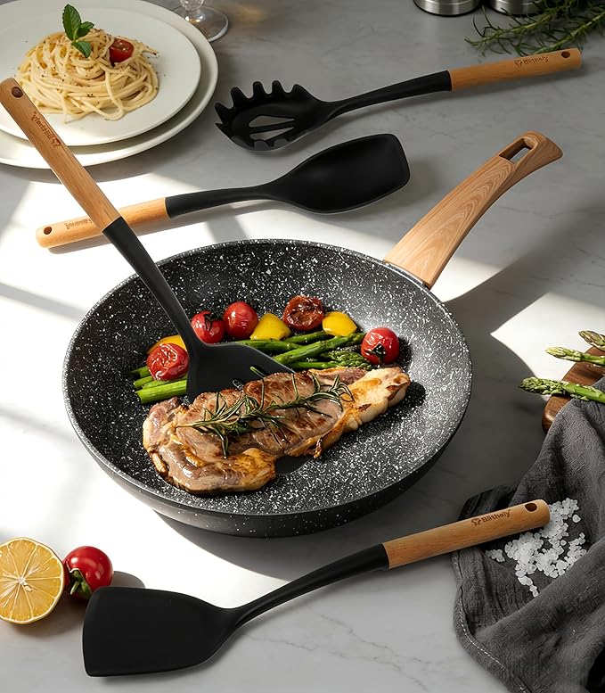 Large Silicone Kitchen Utensils Set, Heat Resistant and BPA Free Silicone - Image 2
