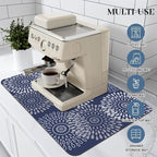 LuxStep Dish Drying Mat Super Absorbent Kitchen Counter Mat Rubber Backing - Image 3