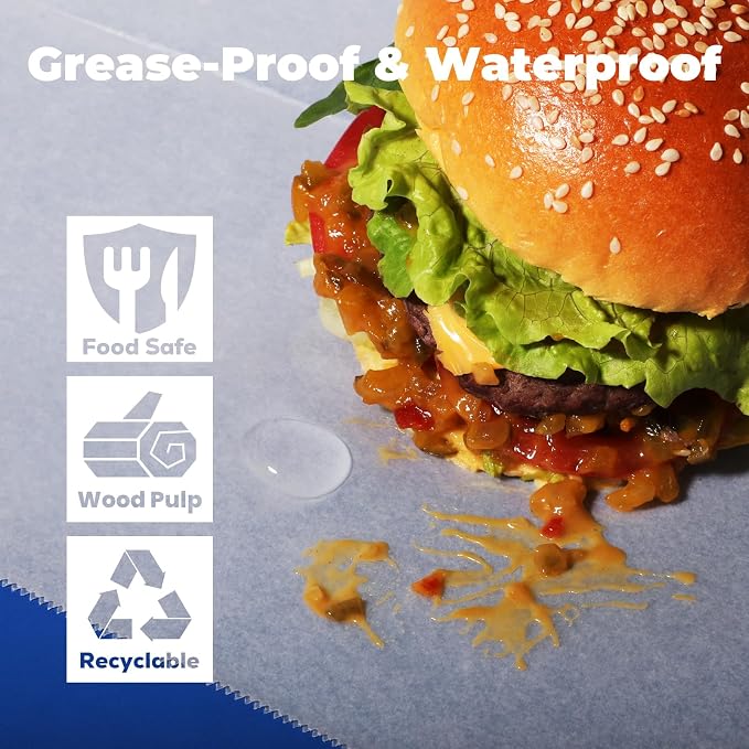 Fit Meal Prep 10 x 10.75" Wax Paper Sheets - Image 5