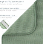 S&T INC. Dish Drying Mat Jumbo, 18” x 30”, Absorbent Microfiber Kitchen Counter - Image 3