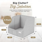 VIVIDECOR Open Front Trapezoid Closet Bins 12x12x10 – Easy Access Shelf - Image 4
