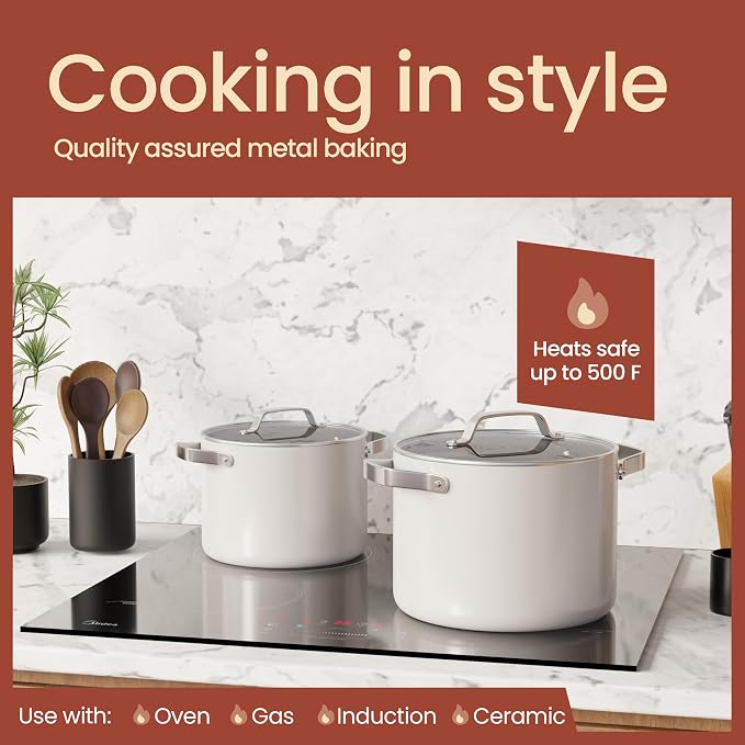 Bakken 5 Quart Ceramic Coated Stock Pot - Image 3