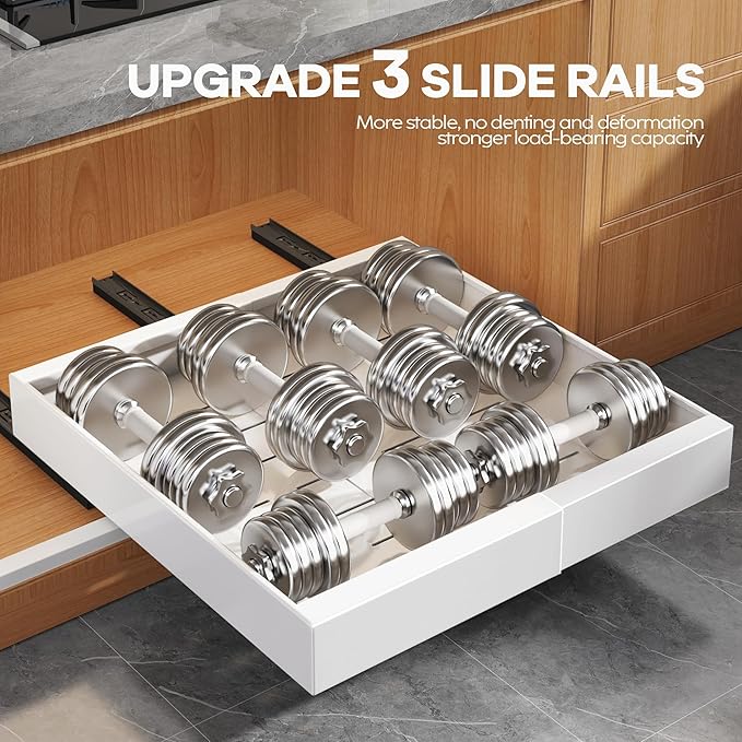 Seinloes 6Pack Expandable Pull Out Cabinet Organizer 21"Deep - Image 5
