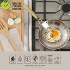 Martha Stewart Castelle 8-Inch Stainless Steel Frying Pan - Image 6