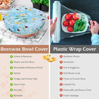 5-Size Reusable Beeswax Bowl Covers - Image 7