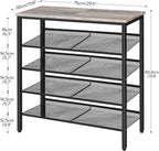 HOOBRO Shoe Rack for Entryway, 5-Tier Shoe Organizer - Image 3