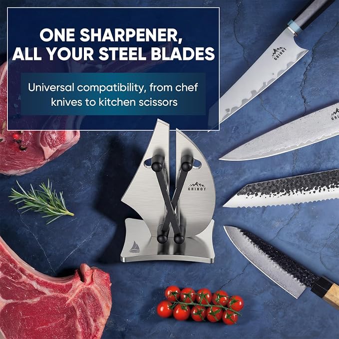 VN3 Professional Knife Sharpener | 3-Action Streamlined Sailboat Design - Image 5