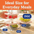 Ziruma Non-Toxic 2.6 Cup Glass Food Storage Containers - Image 8