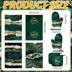 Leinuosen 8 Pcs Kitchen Towels and Dishcloths Sets Oven Mitts and Pot Holders - Image 3