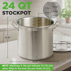 NutriChef Stainless Steel Stock Pot - Image 2