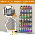 Wall Mounted Spice Rack Organizer, Pantry Door Organizer & Hanging Storage - Image 6