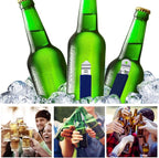 3 Pieces Magnetic Bottle Openers Can Opener Classic Beer Opener Stainless Steel - Image 5