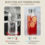 2 Pack Square Glass Pitcher - Image 6