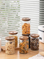 Kanwone Glass Storage Containers Set of 6, 28 Ounce Airtight Food Storage - Image 4