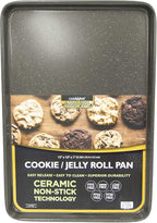 casaWare 3pc Ultimate Commercial Weight Cookie Sheet Set, Two 15 x 10-Inch Pans - Image 3