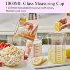 High Borosilicate Glass Measuring Cup Set-V-Shaped Spout，Includes 250ml - Image 7