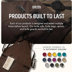 Asaya Chef and BBQ Apron with Bottle Opener and Hand Towel - 10oz Cotton Canvas - Image 6