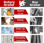 Rotary Cheese Grater with Handle, Kitchen Speed Hand Crank Vegetable Slicer - Image 5