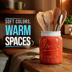 Comfify Wide Mouth Mason Jar Utensil Holder Decorative Kitchenware Organizer - Image 6