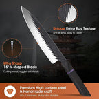 ROCOCO Japanese Chef Santoku Knife - Image 3