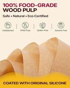 Katbite 200 Pcs Parchment Paper, 8 x 8 Inch Unbleached Baking Paper, Oil - Image 5