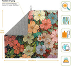 Colorful Wildflowers Dish Drying Mat - Image 2