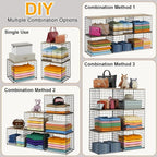 6 Pack Closet Organizers And Storage, Stackable Closet Shelf Organizer Storage - Image 7