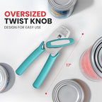 Zulay Kitchen Heavy Duty Stainless Steel Manual Can Opener – Ergonomic Soft - Image 2