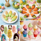 Juome Cake Pop Mold Kit, 2 Pack 6 Cavities Cakesicle Molds Silicone - Image 3