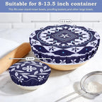 2 Large Reusable Beeswax Bowl Covers - Image 5