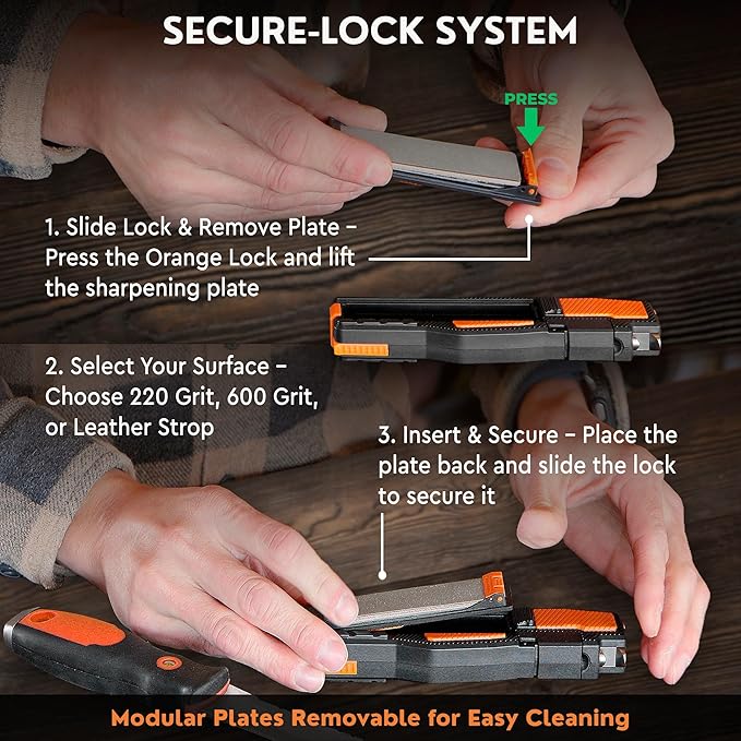 Orange Ninja Pocket Field Knife Sharpener – 8-in-1 Camping & Hunting EDC Knife - Image 3