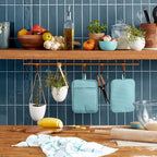 KitchenAid Ribbed Soft Silicone Pot Holder 2-Pack Set, Mineral Water Aqua - Image 2