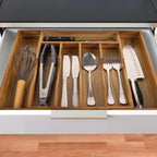 Expandable Acacia Kitchen Drawer Organizer - Image 5