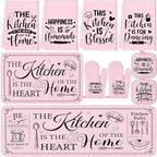 Fourluoo 10 Pcs Farmhouse Kitchen Decor and Accessories Set 4 Kitchen Towels 2 by Fourluoo