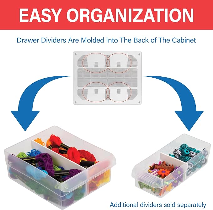 Akro-Mils 44-Drawer Plastic Drawer Storage Cabinet - Image 5