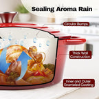 Oval Dutch Oven for Bread Baking, 4.5 Quart Non Stick Enameled Cast Iron Dutch - Image 5