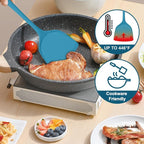 TeamFar Silicone Cooking Utensils Set, 5-Piece Heat Resistant Kitchen Utensils - Image 3
