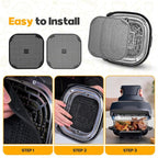 2 PCS Silicon Splatter Shield for Ninja Crispi Air Fryer Heat-Resistant Splash - Image 5