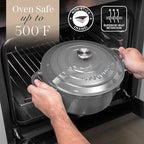 Cast Iron Dutch Oven with Lid – Non-Stick Ovenproof Enamelled Casserole Pot – - Image 5