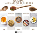 4 PCS Wooden Spoons for Honey, 6.7 inch Small Wooden Spoons - Image 5